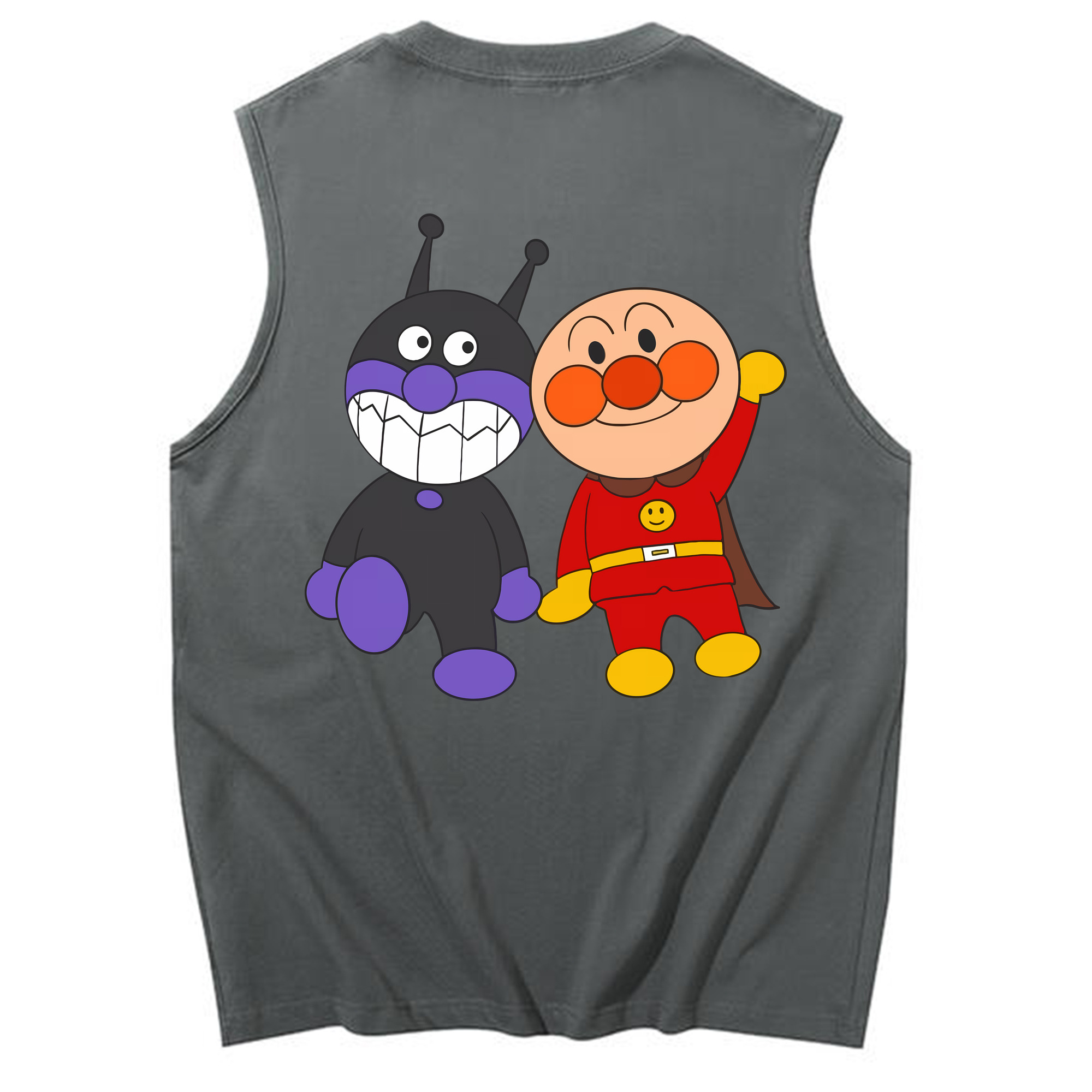 （画像用） アンパンマン Anpanman コットン100％タンクトップ（背面プリント）
